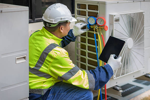 Professional Air Conditioning Repair technician working in Roosevelt, NJ